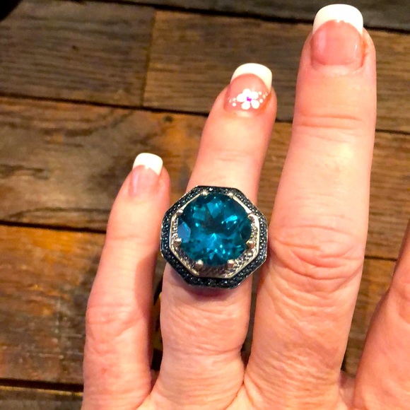 Vintage Jewelry Capri Blue Quartz Round 1 Cts Poshmark